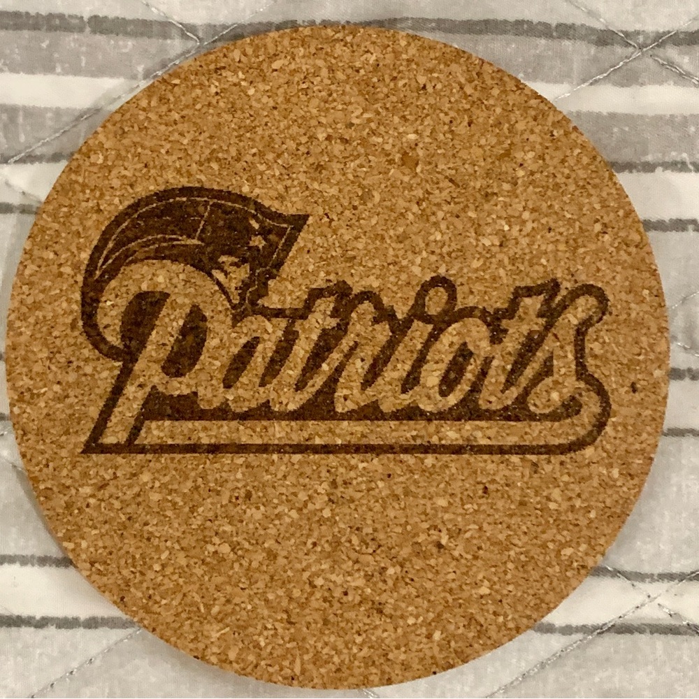 SOLD❗️Boston Sports Teams Laser Engraved Cork Coasters - Picture 3 of 6